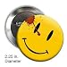 Large Watchmen Button Smiley Face Comedian's Badge 2.25 inches in Diameter