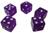 Set of 10 Translucent 16mm Casino Dice - Choose Color