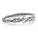Sterling Silver Diamond Link Bracelet with title=
