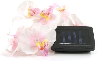 Orchid Solar String White LED Lights - 5M String With 12 Beautiful Ornate flowers