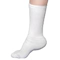 North American Healthcare Diabetic Socks with Gel Heel - White