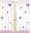 Pink and Purple Butterfly Window Treatment Panel - Set of 2