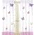 Pink and Purple Butterfly Window Treatment Panel - Set of 2