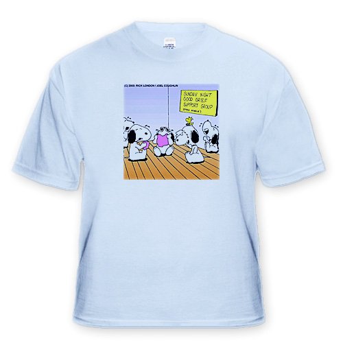 Snoopy At Good Grief Counseling - Toddler Light-Blue-T-Shirt (4T)