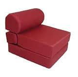 Studio Chair Sleeper Jr. Twin (Burgundy Fabric)
