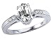 1.04 cts Genuine White Topaz and Diamond Ring - 14kt White or Yellow Gold