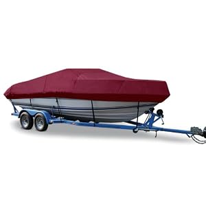 Taylor Made Products Trailerite Semi-Custom Boat Cover for V-Hull Cuddy Cabin Boats with Outboard Motor by