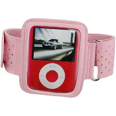 SF Planet® Premium Quality Apple iPod nano 3G (3rd Generation) 8GB Adjustable Armband Carrying Case -Pink