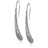 Zina Sterling Silver Drop Wire Earrings With S
