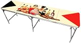 Pin Up Girls Beer Pong Table 8ft – Premium HD Design – Bottle Opener, Ball Rack, & 6 Pong Balls!