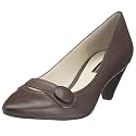 Belmondo Damen Pumps Glattleder mit Knopfapplikation