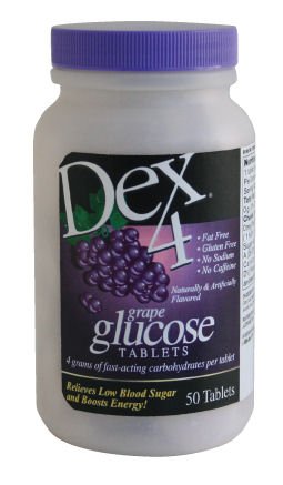 Dex 4 Glucose Tablets-Grape 50ct.
