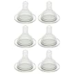 Green to Grow Wide Neck Replacement Nipples Medium Flow (3-6 months) - 6-pcs.