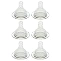Green to Grow Wide Neck Replacement Nipples Slow Flow (0-3 months) - 6-pcs.