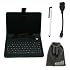 EEEKit 4 in 1 Accessories Packet for Visual Land Prestige 7 inch tablet, USB Keyboard Case for OTG 7 Inch Tablet + USB 2.0 Female to Mini 5Pin Masculine OTG Cable Adapter + Slim Stylus Snip + EEEKit Protective Storage Pouch Gray for Unregulated rid of