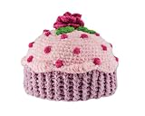 San Diego Hat Company Chenille Pink Cupcake Hat, Pink, 0-6 Months