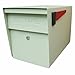 Mail Boss 7107 Curbside Locking Security Mailbox, Cream White