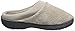 isotoner Women's Terry and Satin Slip On Cushioned Slipper with Memory Foam for Indoor/Outdoor Comfort