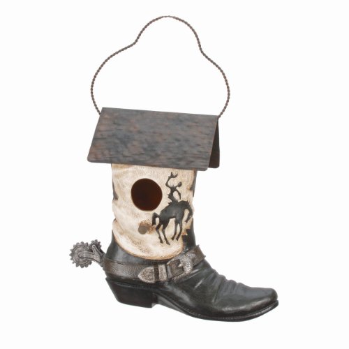 Spoontiques 10385 Western Boot Birdhouse