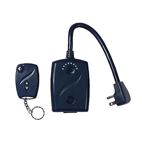 GE 51136 Outdoor Outlet Receiver with Keychain Remote by GE
