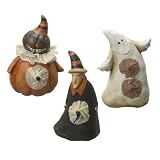Simply Boo ~ 3 piece Halloween Character Set Witch, Ghost and Pumpkinman