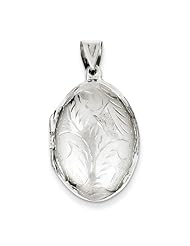 Sterling Silver 25mm Riversible Med Oval Locket. Metal Wt- 4.59g