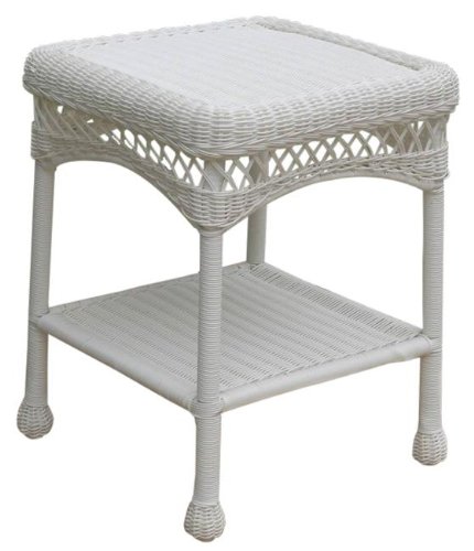 Sahara End Table 26Hx19Wx19D WHITE