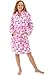 Del Rossa Women's Flannel Robe, Soft Cotton Bathrobe