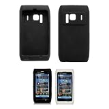 Housse coque de protection pour Nokia N8 - Silicone - Noir