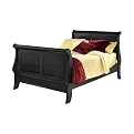 Louis Phillipe Bed - Black (Queen)