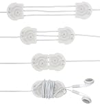 CordFits - Headphone Cord Management Evolved (Black and Frosted Blue Cap Colors)