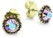 Sorrelli Round Simplistic Crystal Goldtone Post Earrings