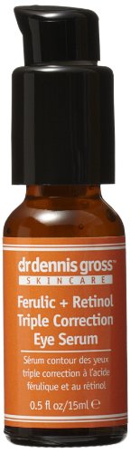 Dr. Dennis Gross Skincare Ferulic and Retinol Triple Correction Eye Serum, 0.5 Fluid Ounce