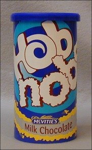 Mcvities Hob Nobs Milk Chocolate 250 G by McVities