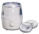 Deni 5205 Fully Automatic 1-1/2-Quart Ice-Cream Maker with Candy Crusher, White