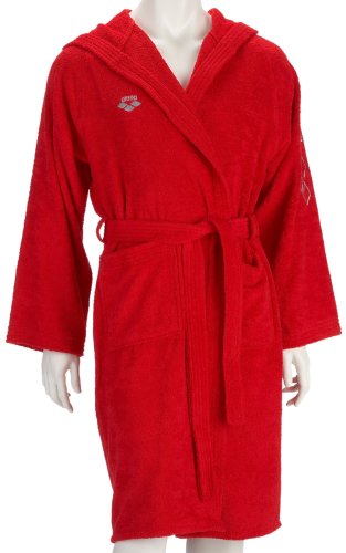 Arena Bademantel Zodiac, red/metallic grey, XS, 50259