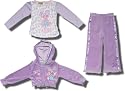 Abby Cadabby 3 piece Lavender Velour track suit for Toddler girls