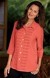 Orvis Honeycomb-Pleat Silk Tunic