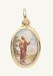 Gold Plated Religious Medal - Saint Peter