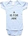 A IS FOR ABE - Name-series - White or Blue Onesie / Baby T-shirt