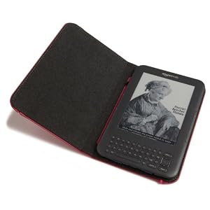 Kindle Leather Cover, Hot Pink (Fits Kindle Keyboard)