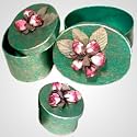 Oval Box Papier-mache Set