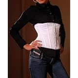 Unterbrustkorsett Satinkorsett - Schn�r Korsett wei�von "Zugeschn�rt Shop"