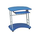 Office Star Kool Kolor Metal Computer Desk in Blue