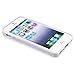 eForCity® TPU Rubber Skin Case Cover compatible with Apple® iPhone® 5 / 5S, White S Shape