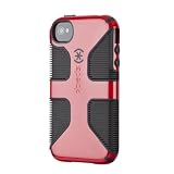Speck Products CandyShell Grip Case for iPhone 4/4S - 1 Pack - Carrying Case - Retail Packaging - Pomodoro/Black