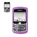 New Fashionable Perfect Fit Signal Indicated Light up Soft Silicon Gel Protector Skin Cover Cell Phone Case for RIM Blackberry Curve 8330 MetroPCS,Sprint,US Cellular,Verizon - PURPLE