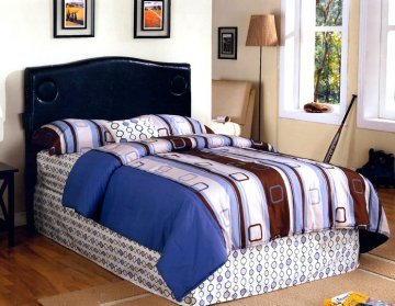 Speaker Leather Twin Youth Bed by True Contemporary