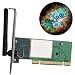 Hqrp Wireless Wi-fi 32-bit Pci Adapter Card With External Antenna; 108mbps 2.4 Ghz 802.11g+ 802.11b/g; Atheros Chipset; Plus Hqrp Mousepad