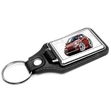 Fiat 500 Leather Key Ring NEW